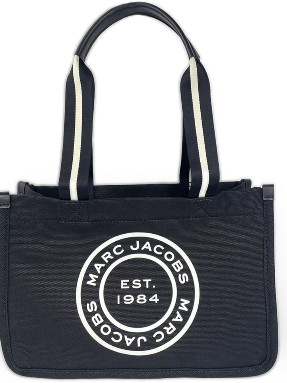 Marc Jacobs Black Logo Print Tote Bag